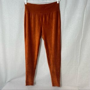 Agnes & Dora Corduroy Velvet Jeggings Orange Size XL